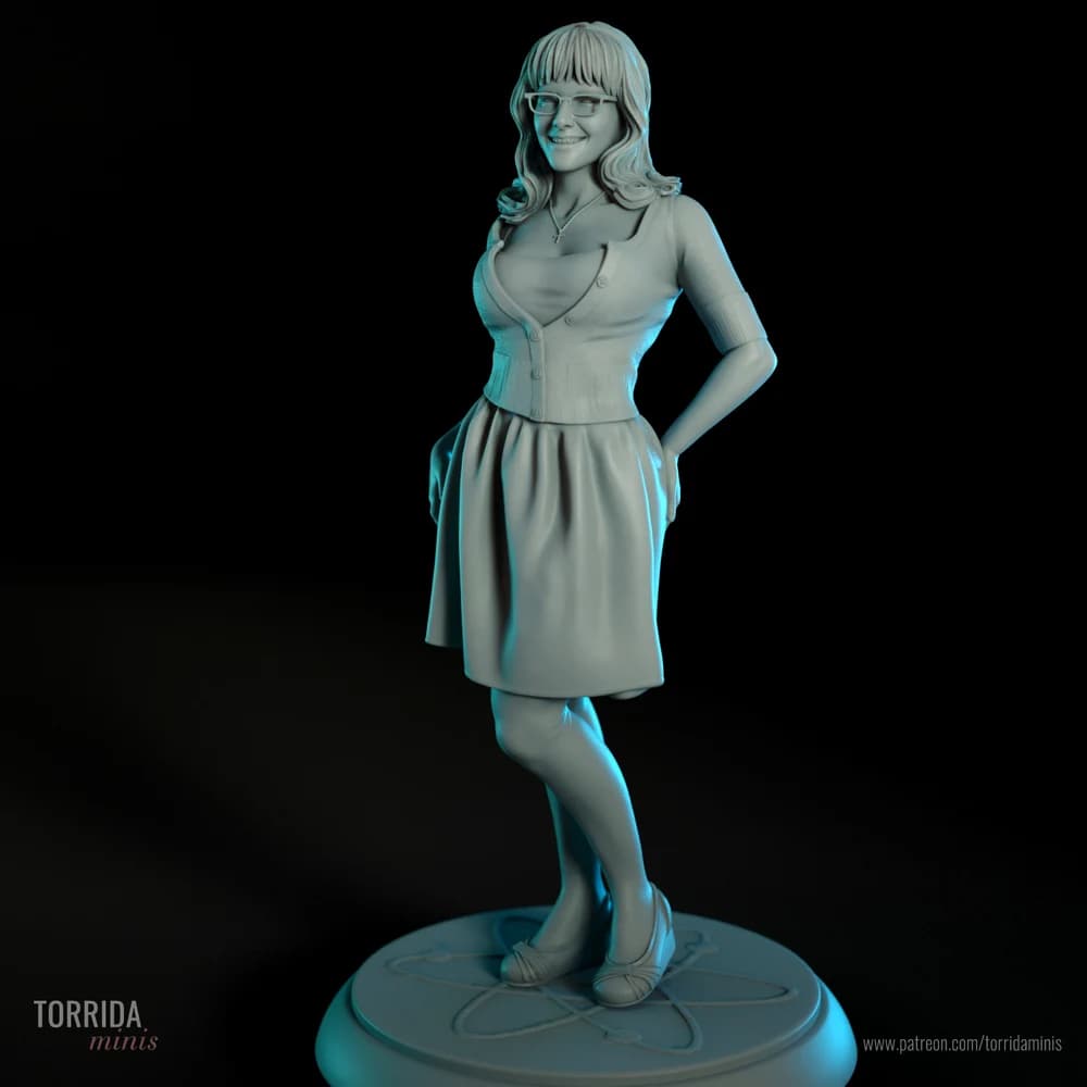 Bernadette — Miniatura 3D Pin-up Geek | Torrida Minis