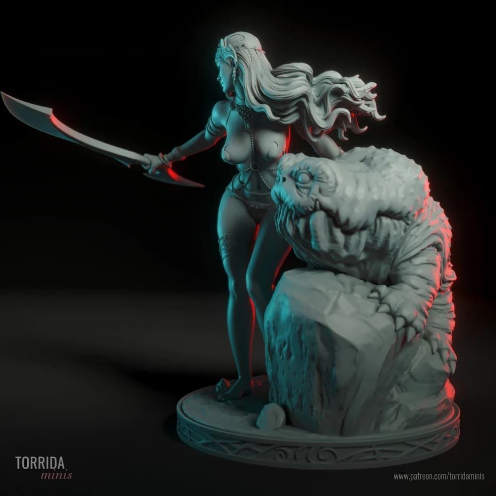 Dejah Thoris — Miniatura 3D Fantasia Sci-Fi | Torrida Minis