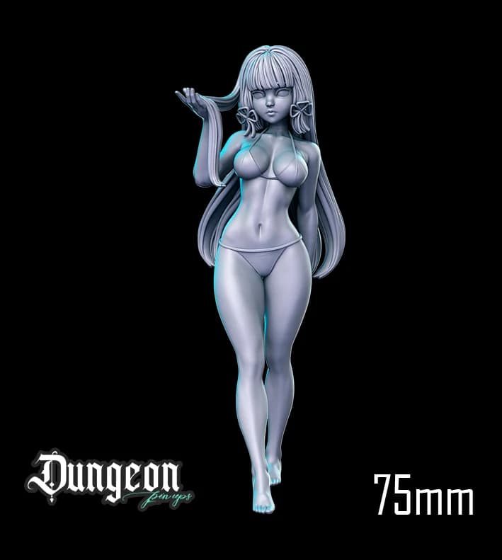 Ayaka Verão — Miniatura 3D Pin-up Oriental | RN Estudio