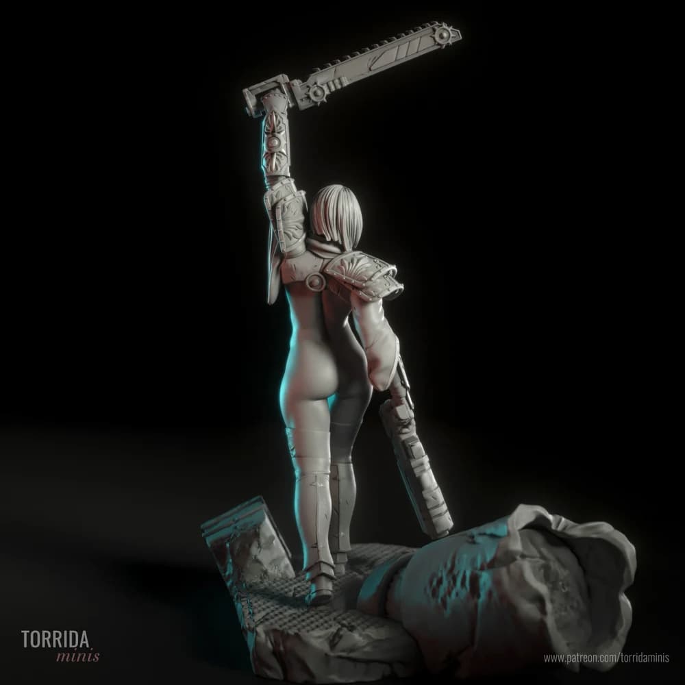 Irmã da Pureza — Miniatura 3D Fantasia Sci-Fi | Torrida Minis