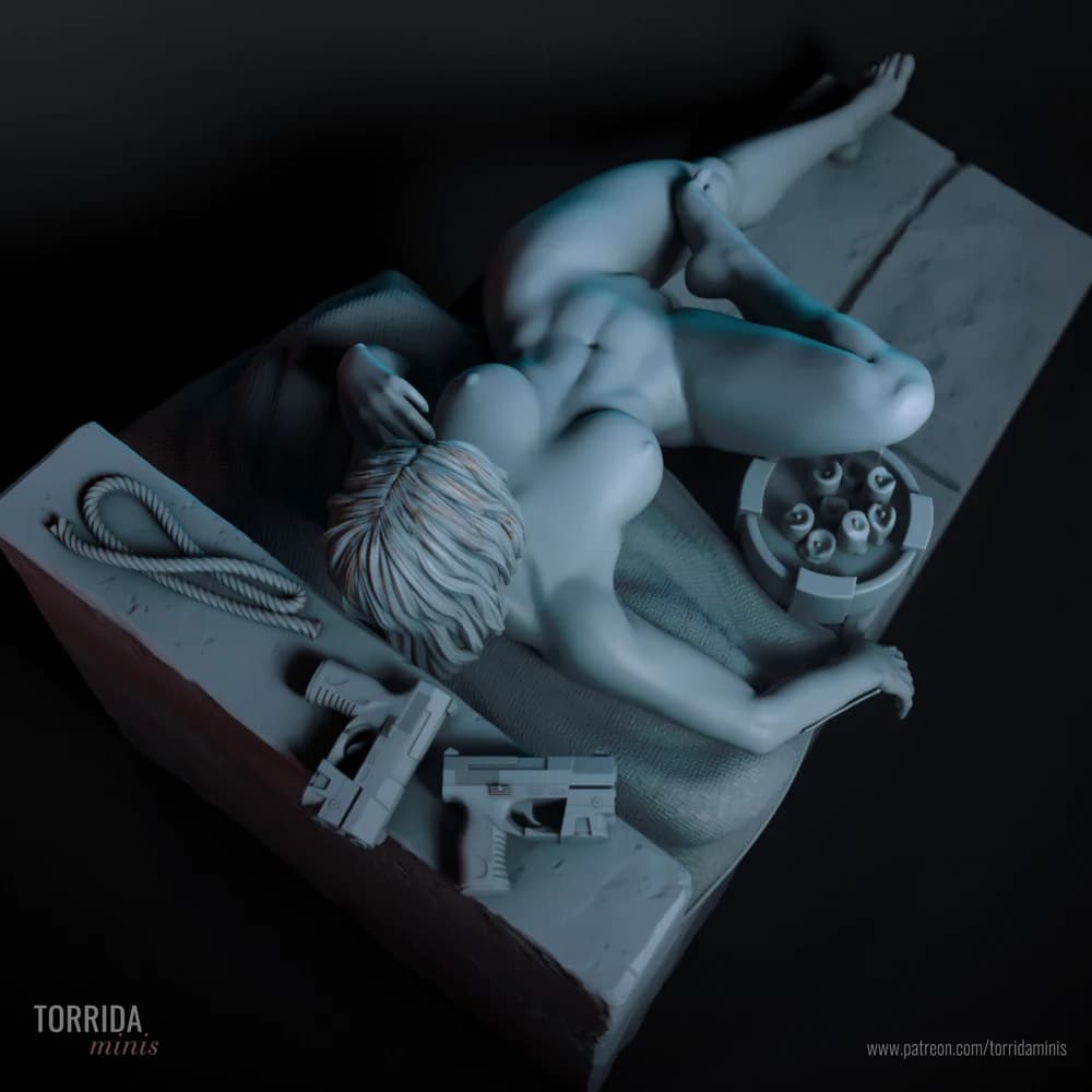 Selene — Miniatura 3D Gótica e Ação | Torrida Minis