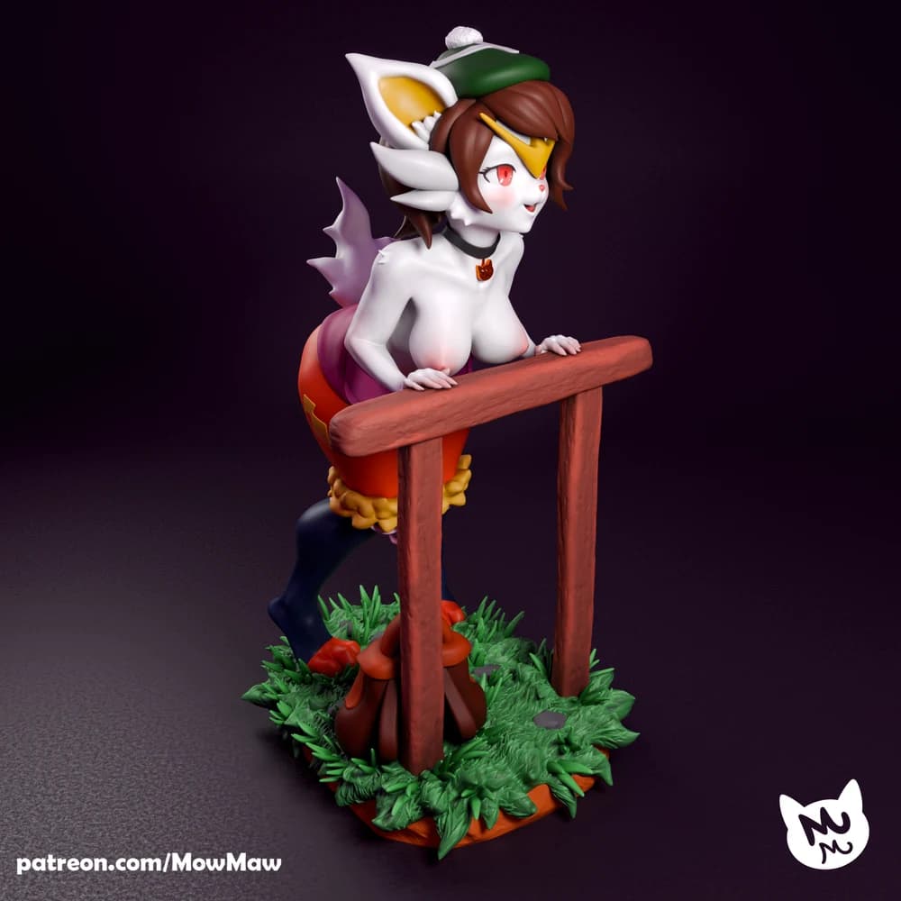 Cinderace Gloria — Miniatura 3D Furry Pinup | Elite Pinup 3D