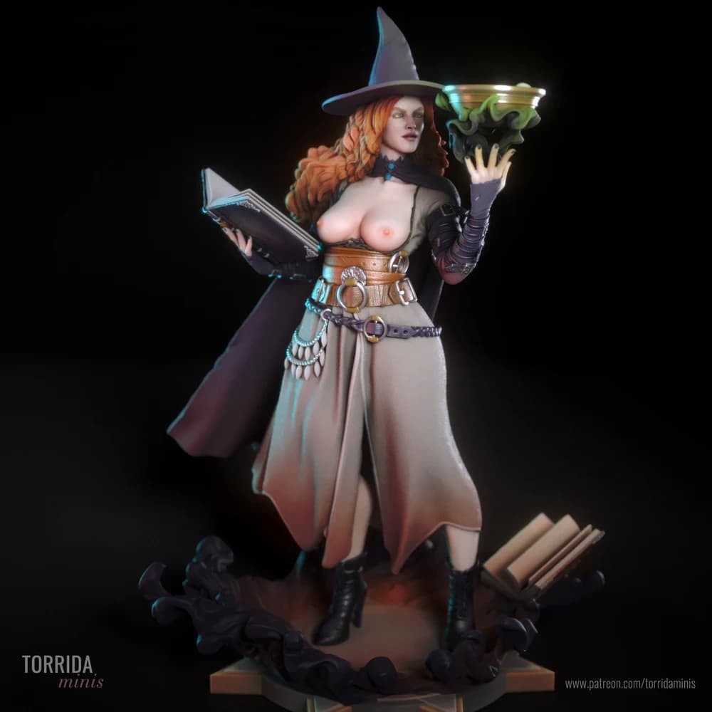 Tasha — Miniatura 3D Feiticeira Fantasia | Torrida Minis