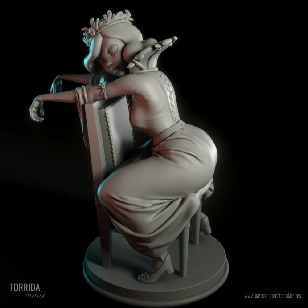 Rainha Elizabeth — Miniatura 3D Pin-up Clássica | Torrida Minis