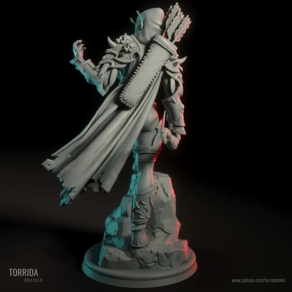 Sylvanas Windrunner — Miniatura 3D Fantasia Épica | Torrida Minis