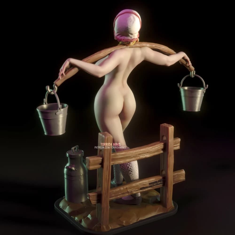 Anna Torrida — Miniatura 3D Pin-up Rural | Torrida Minis