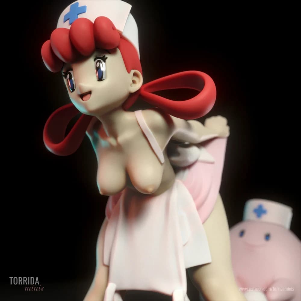 Nurse Joy — Miniatura 3D Pin-up Anime | Torrida Minis