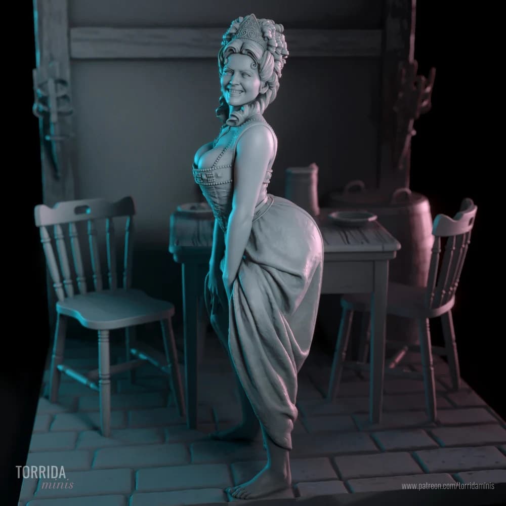 Camilla — Miniatura 3D Pin-up Taberneira | Torrida Minis
