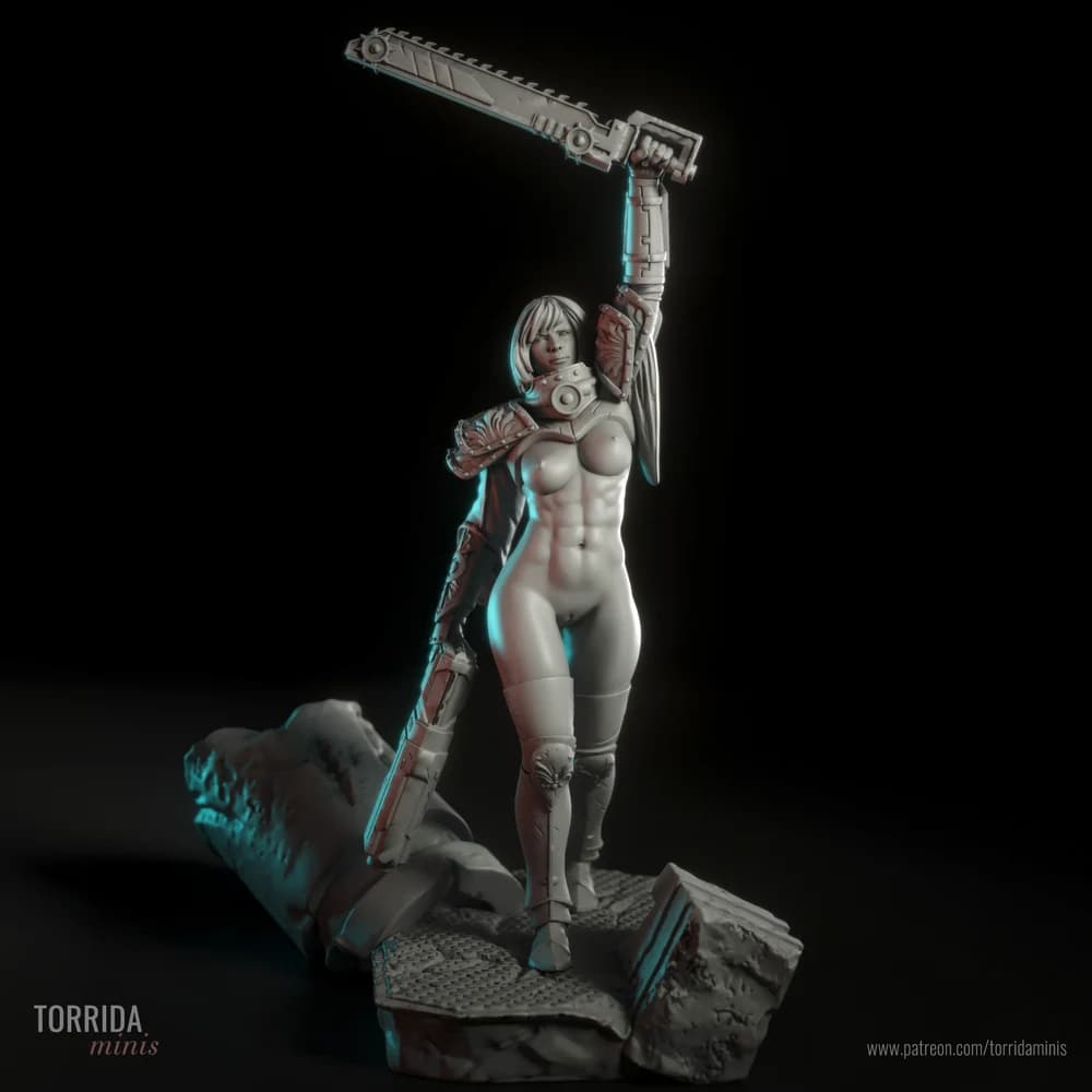 Irmã da Pureza — Miniatura 3D Fantasia Sci-Fi | Torrida Minis