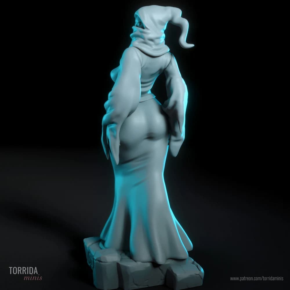 Tecelã das Sombras — Miniatura 3D Fantasia Sombria | Torrida Minis