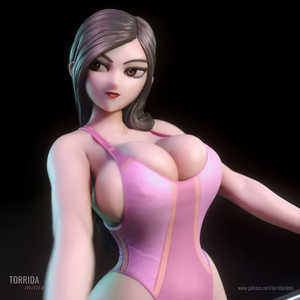 Niko — Miniatura 3D Pin-up Moderna | Torrida Minis