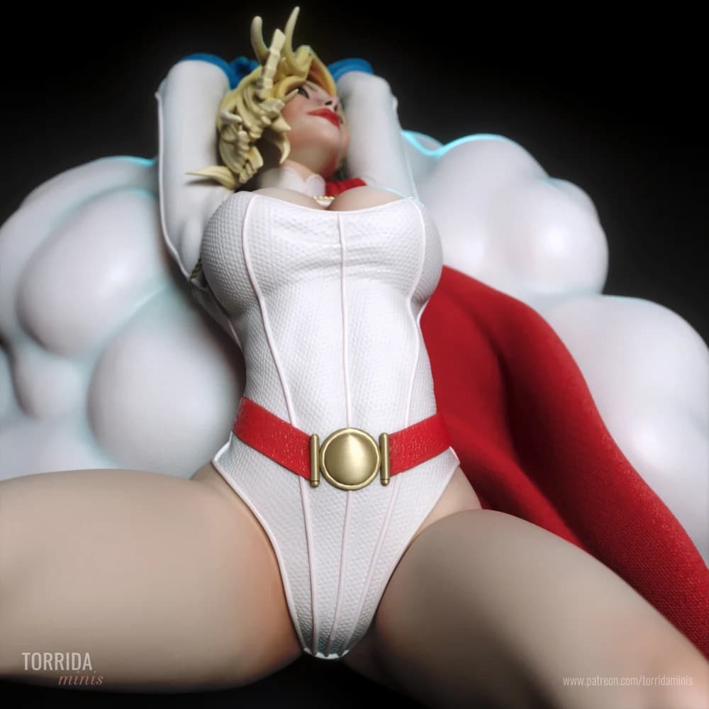 Power Girl — Miniatura 3D Super-Herói | Torrida Minis