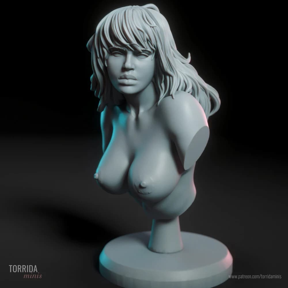 Busto Druuna — Miniatura 3D Pin-up | Torrida Minis