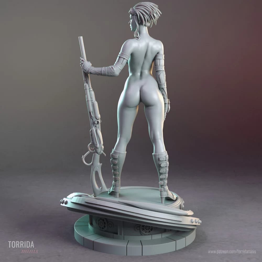 Lady Mechanika — Miniatura 3D Steampunk | Torrida Minis