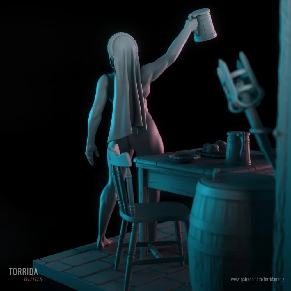 Pauline — Miniatura 3D Fantasia Medieval | Torrida Minis