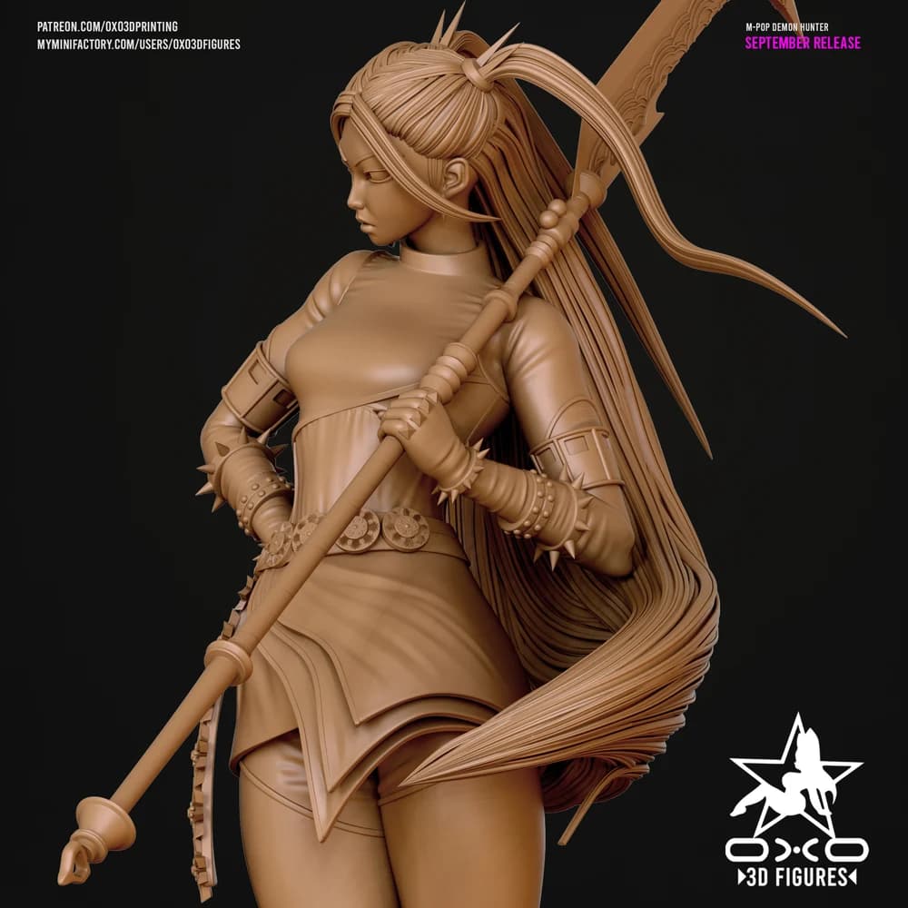 Mira Caçadora de Demônios K-pop — Miniatura 3D Oriental | OXO3D