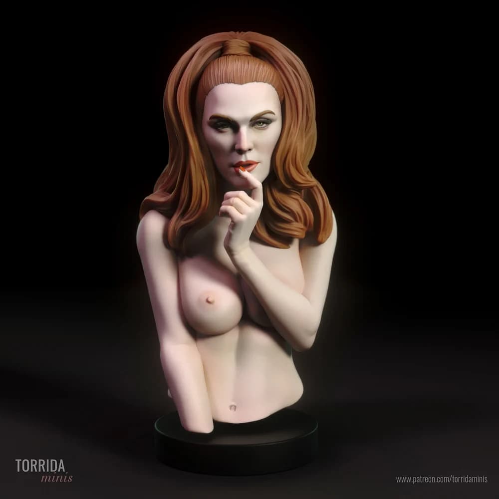 Busto de Prática 6 — Miniatura 3D Pin-up | Torrida Minis