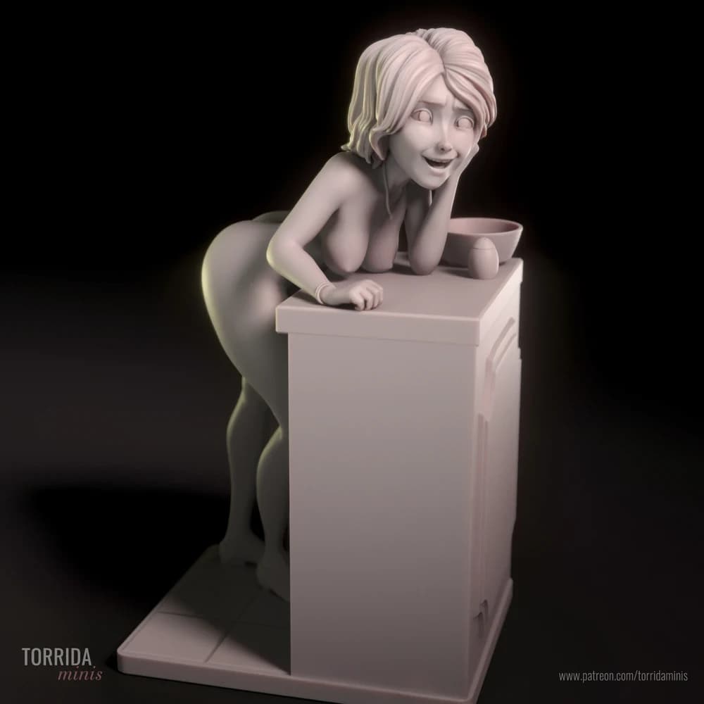 Aunt Cass — Miniatura 3D Pin-up Casual | Torrida Minis
