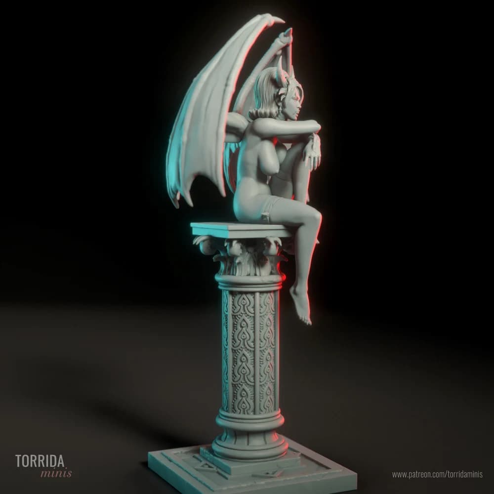 Zissa — Miniatura 3D Súcubo de Fantasia | Torrida Minis