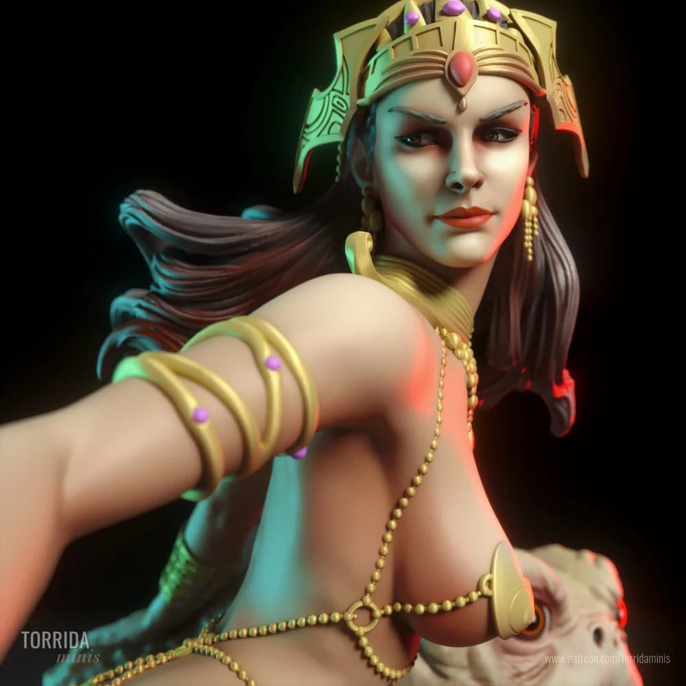 Dejah Thoris — Miniatura 3D Fantasia Sci-Fi | Torrida Minis