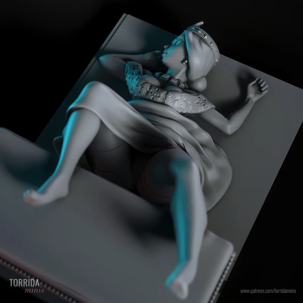 Rainha Victoria — Miniatura 3D Pin-up Realeza | Torrida Minis