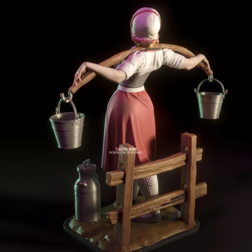 Anna Torrida — Miniatura 3D Pin-up Rural | Torrida Minis
