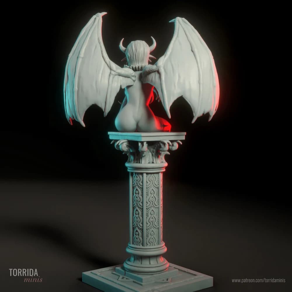 Zissa — Miniatura 3D Súcubo de Fantasia | Torrida Minis