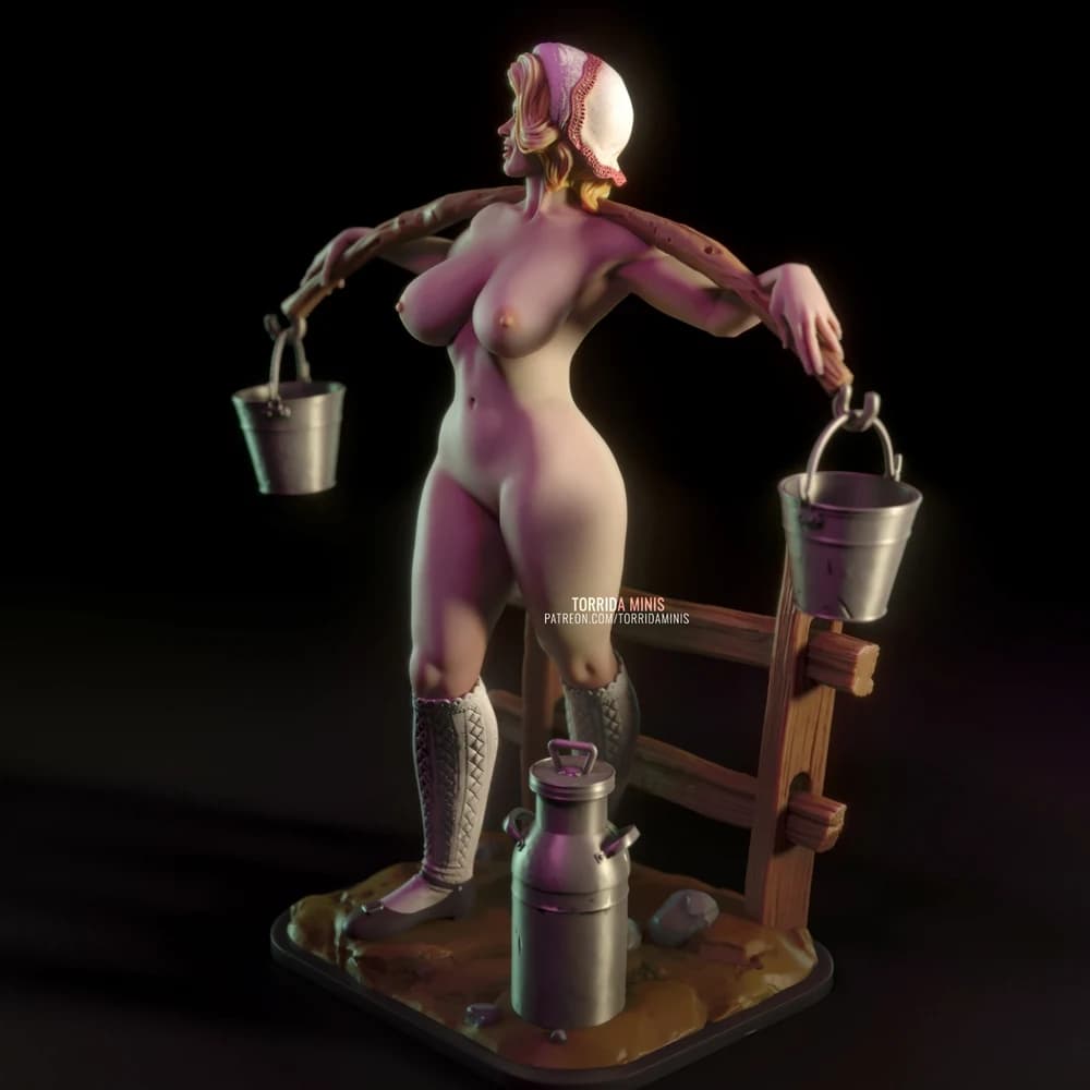 Anna Torrida — Miniatura 3D Pin-up Rural | Torrida Minis