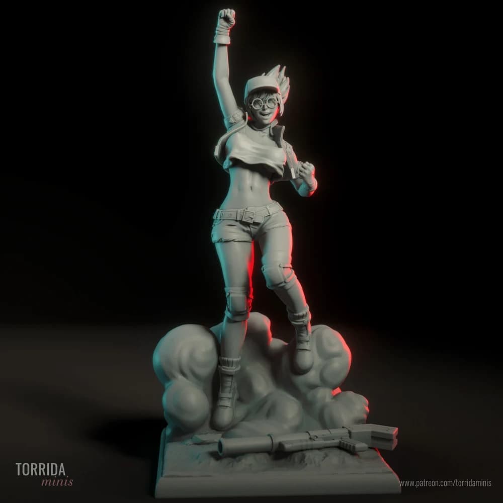 Fiolina Germi — Miniatura 3D Militar Pin-up | Torrida Minis
