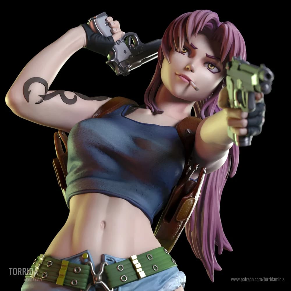 Revy — Miniatura 3D Ação e Pinup | Torrida Minis