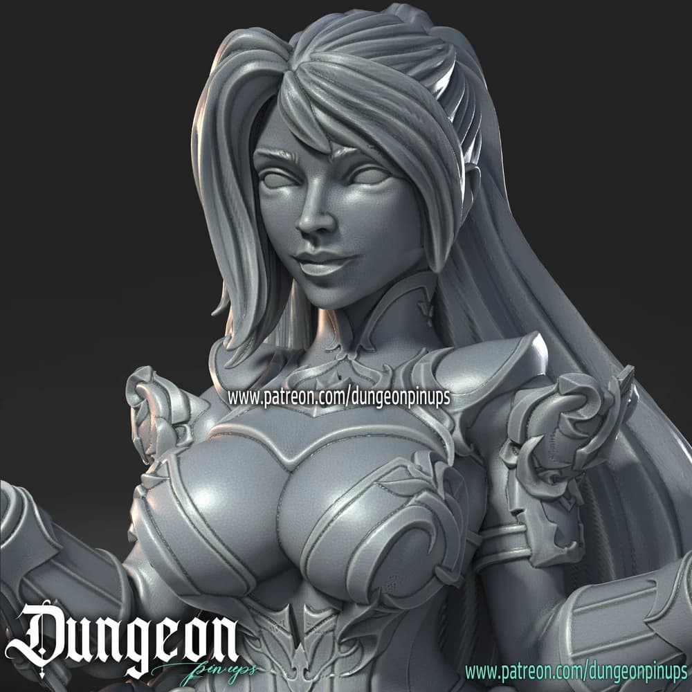 Bruxa Sombria — Miniatura 3D Fantasia | RN Estudio