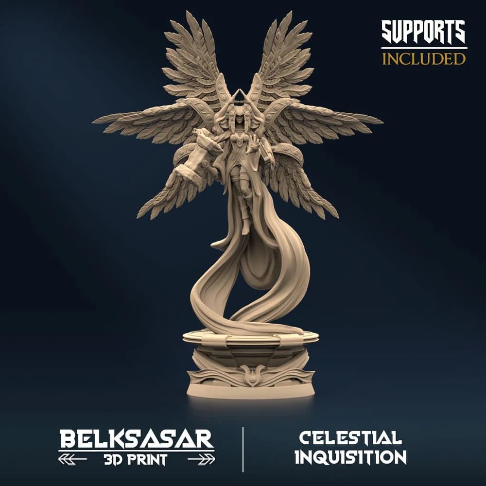 Juíza da Inquisição — Miniatura 3D Fantasia Celestial | Belksasar
