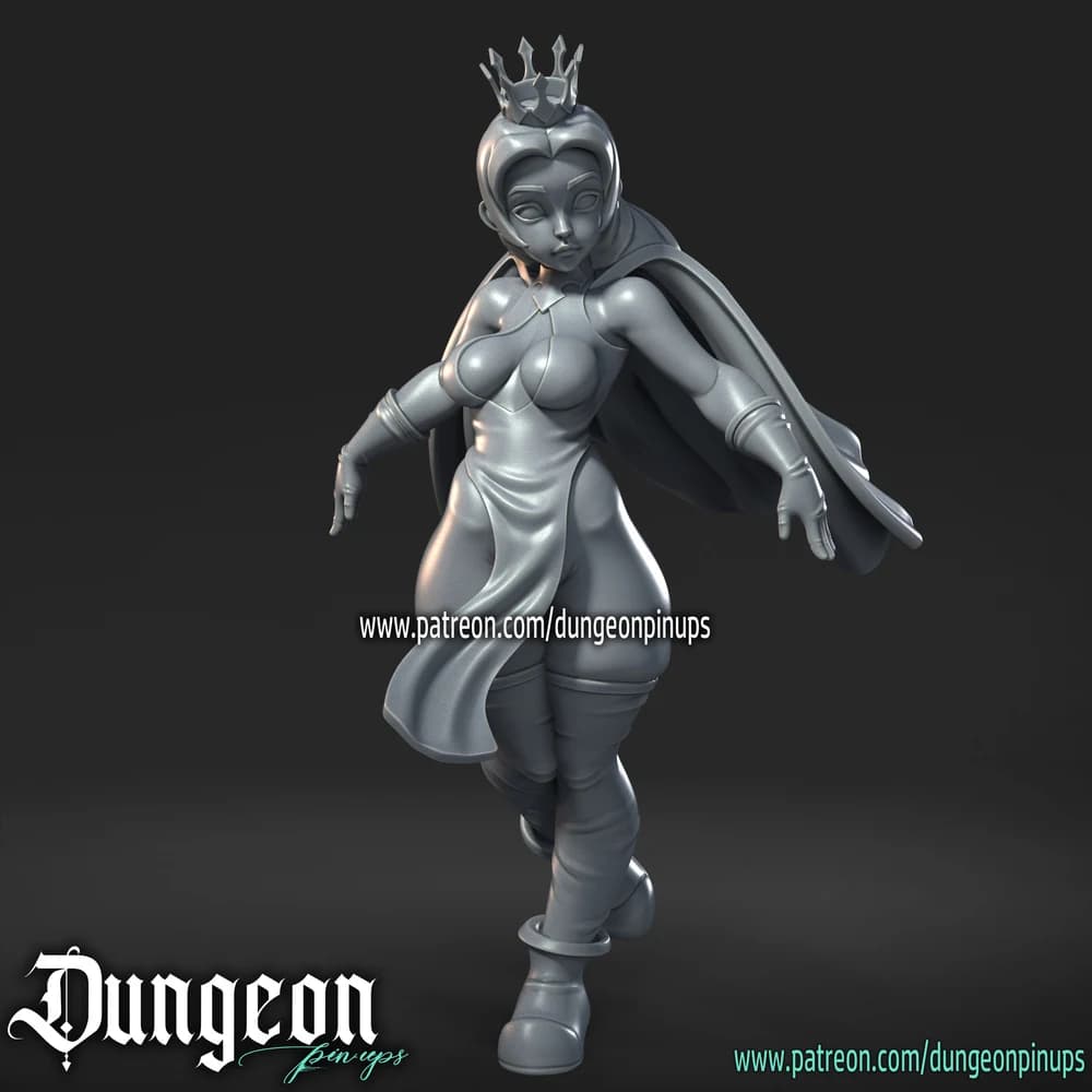 Princesa Peach — Miniatura 3D Fantasia | RN Estudio