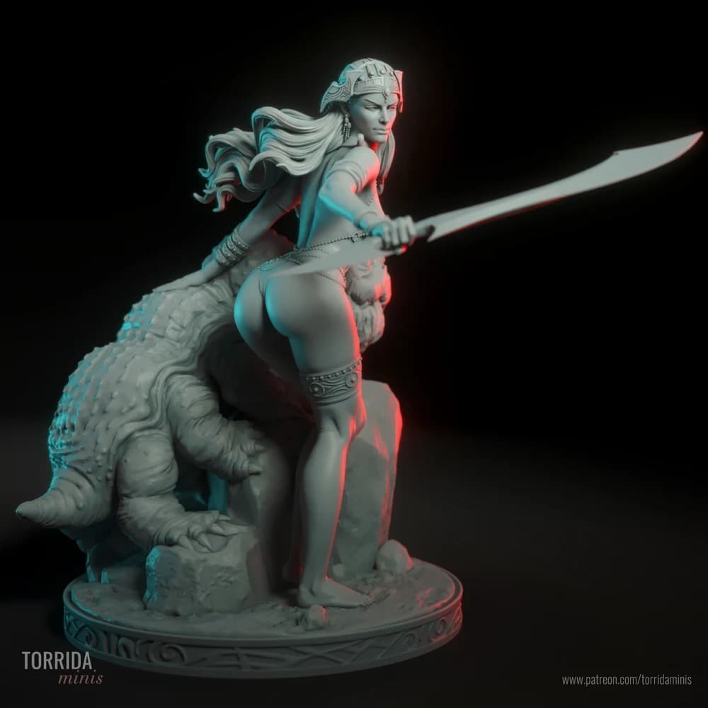 Dejah Thoris — Miniatura 3D Fantasia Sci-Fi | Torrida Minis