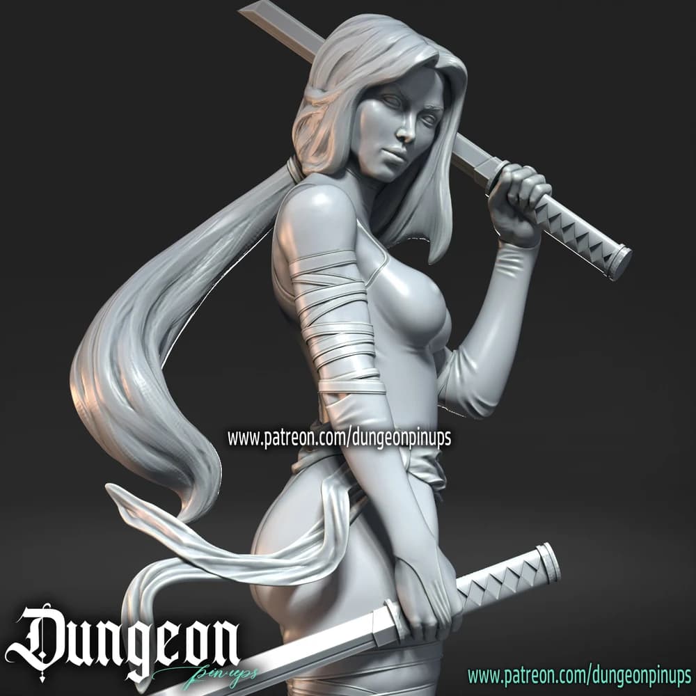 Psylocke — Miniatura 3D Ninja Oriental | RN Estudio