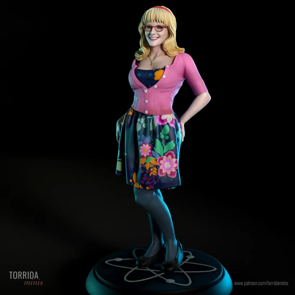 Bernadette — Miniatura 3D Pin-up Geek | Torrida Minis