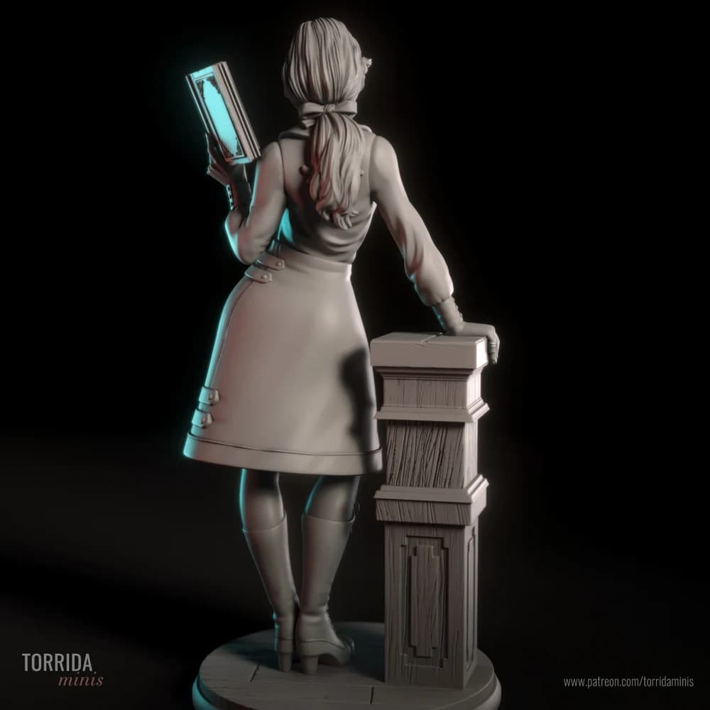 Elizabeth — Miniatura 3D Pin-up Vitoriana | Torrida Minis