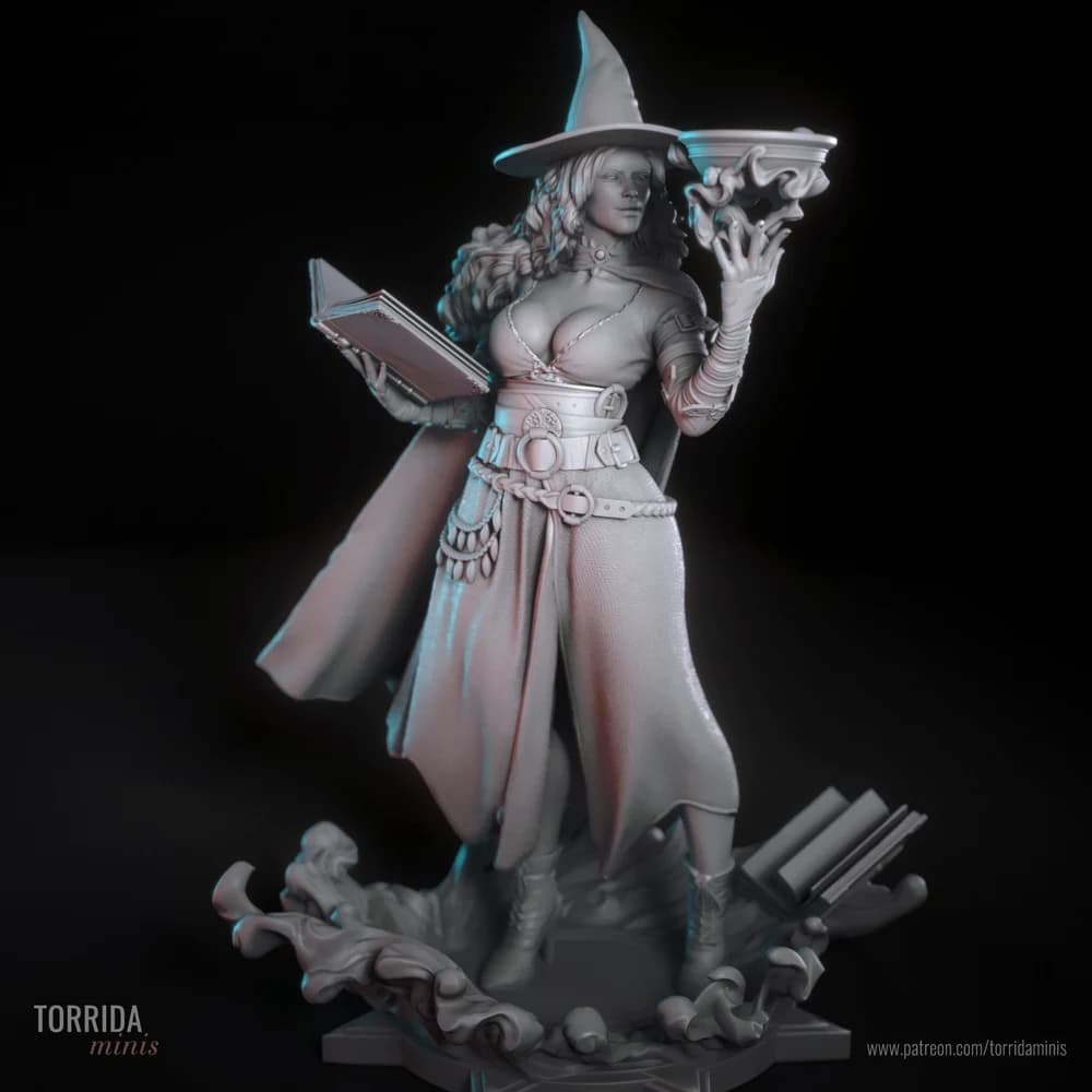 Tasha — Miniatura 3D Feiticeira Fantasia | Torrida Minis