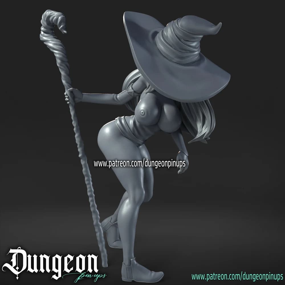 Feiticeira de Dragon's Crown — Miniatura 3D Fantasia | RN Estudio