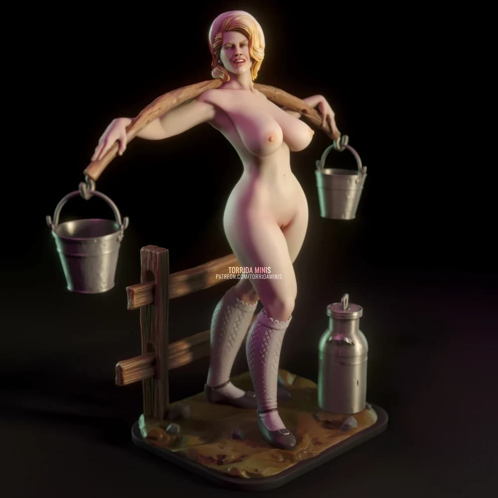 Anna Torrida — Miniatura 3D Pin-up Rural | Torrida Minis