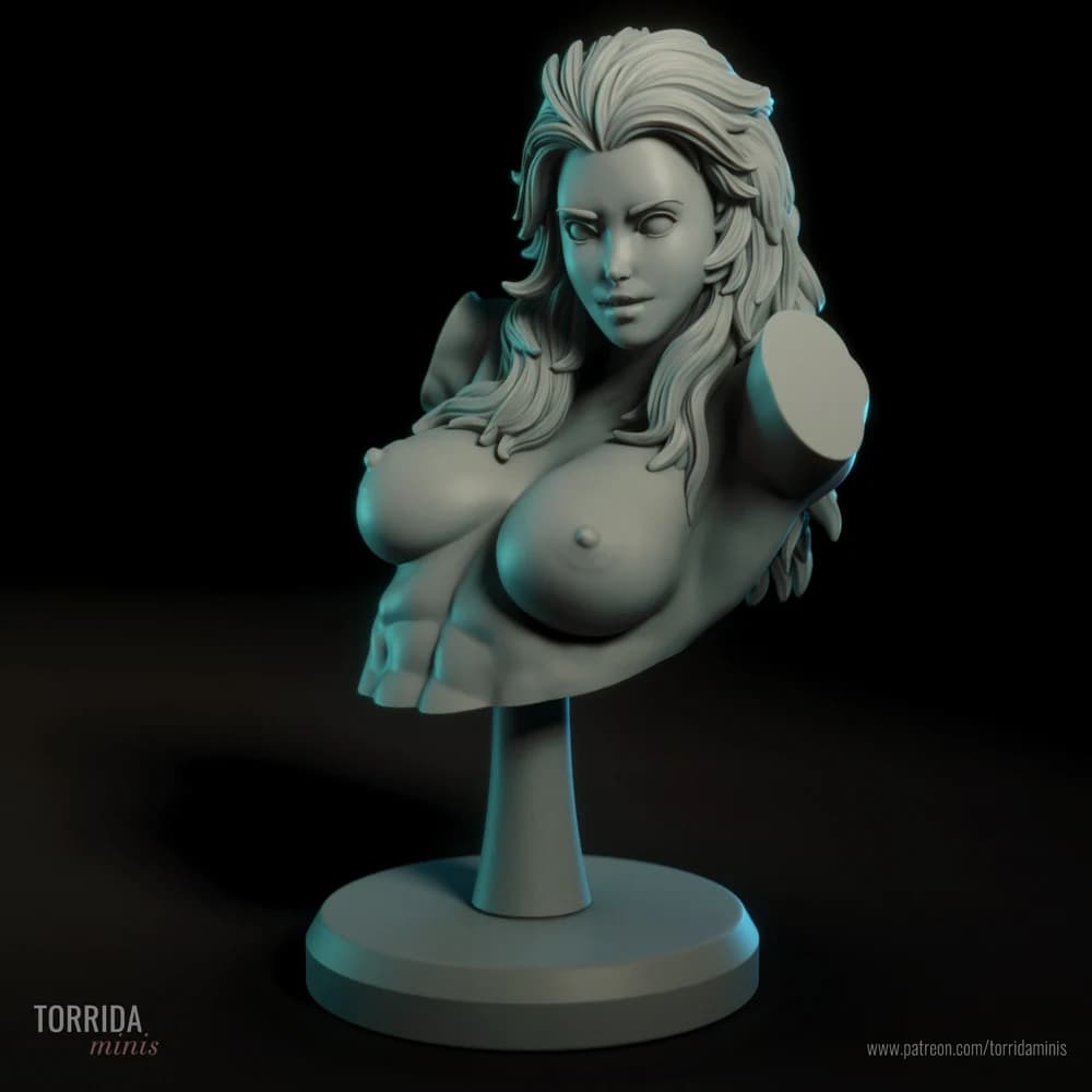 Busto Noi — Miniatura 3D Cyberpunk | Torrida Minis