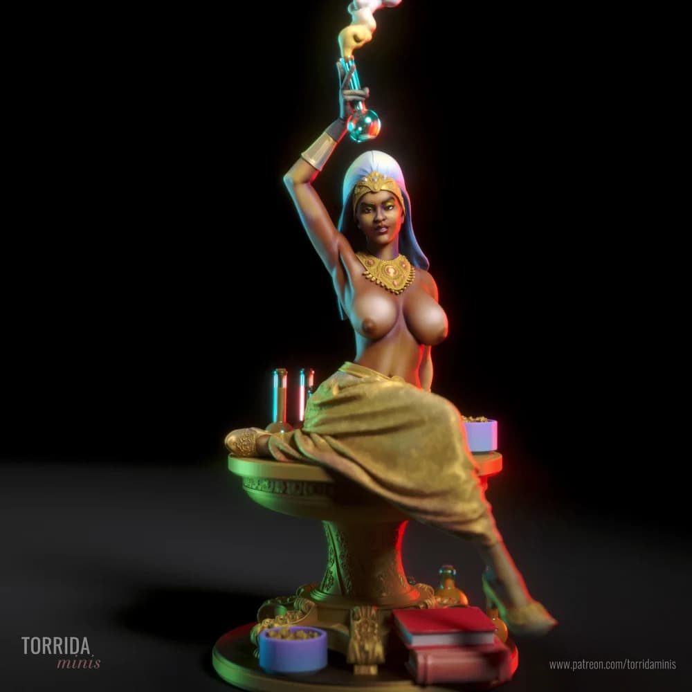 Jahzara — Miniatura 3D Fantasia Oriental | Torrida Minis