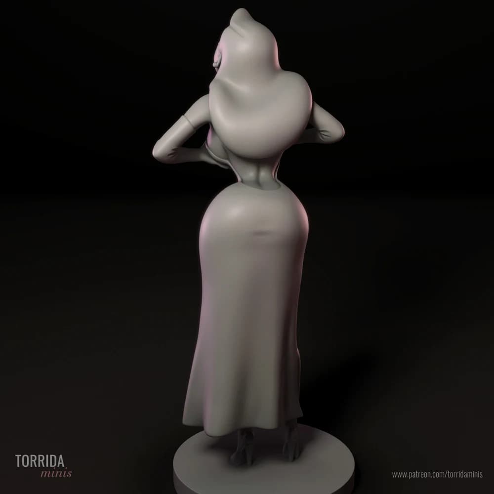Jessica Rabbit — Miniatura 3D Pin-up Clássica | Torrida Minis