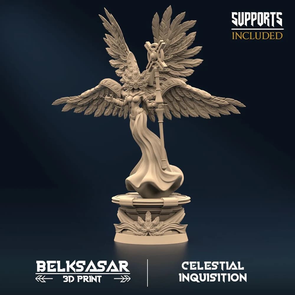 Jurista da Inquisição C — Miniatura 3D Fantasia Celestial | Belksasar