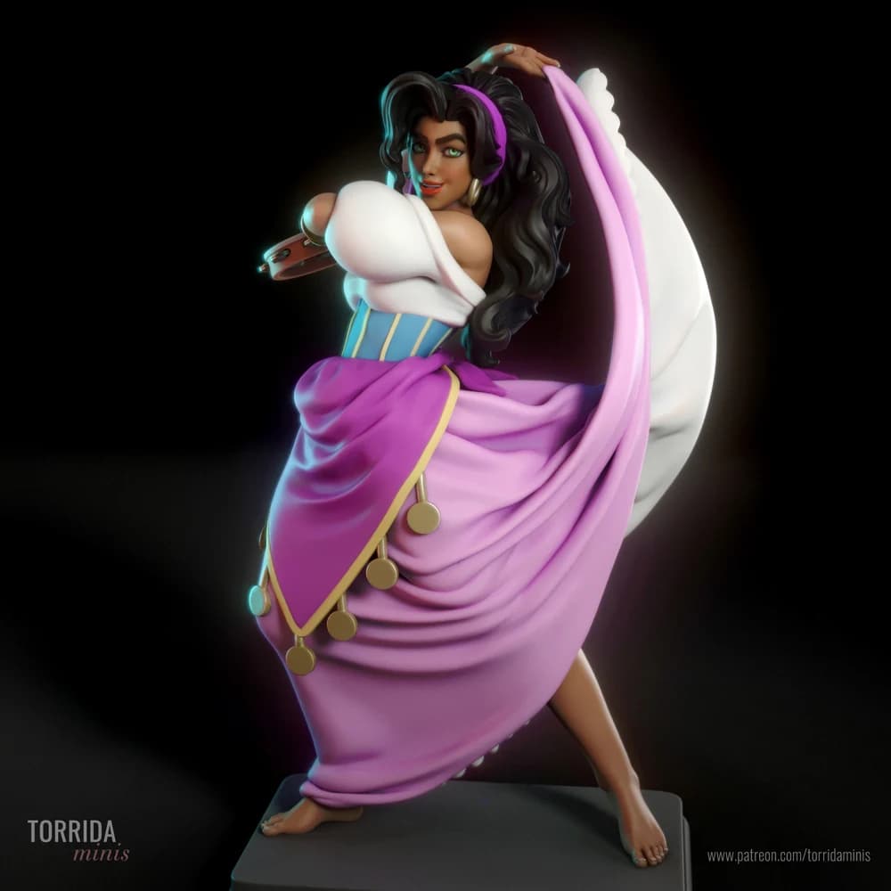 Esmeralda — Miniatura 3D Cigana Sedutora | Torrida Minis
