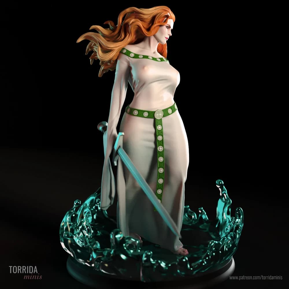 Dama do Lago — Miniatura 3D Fantasia | Torrida Minis