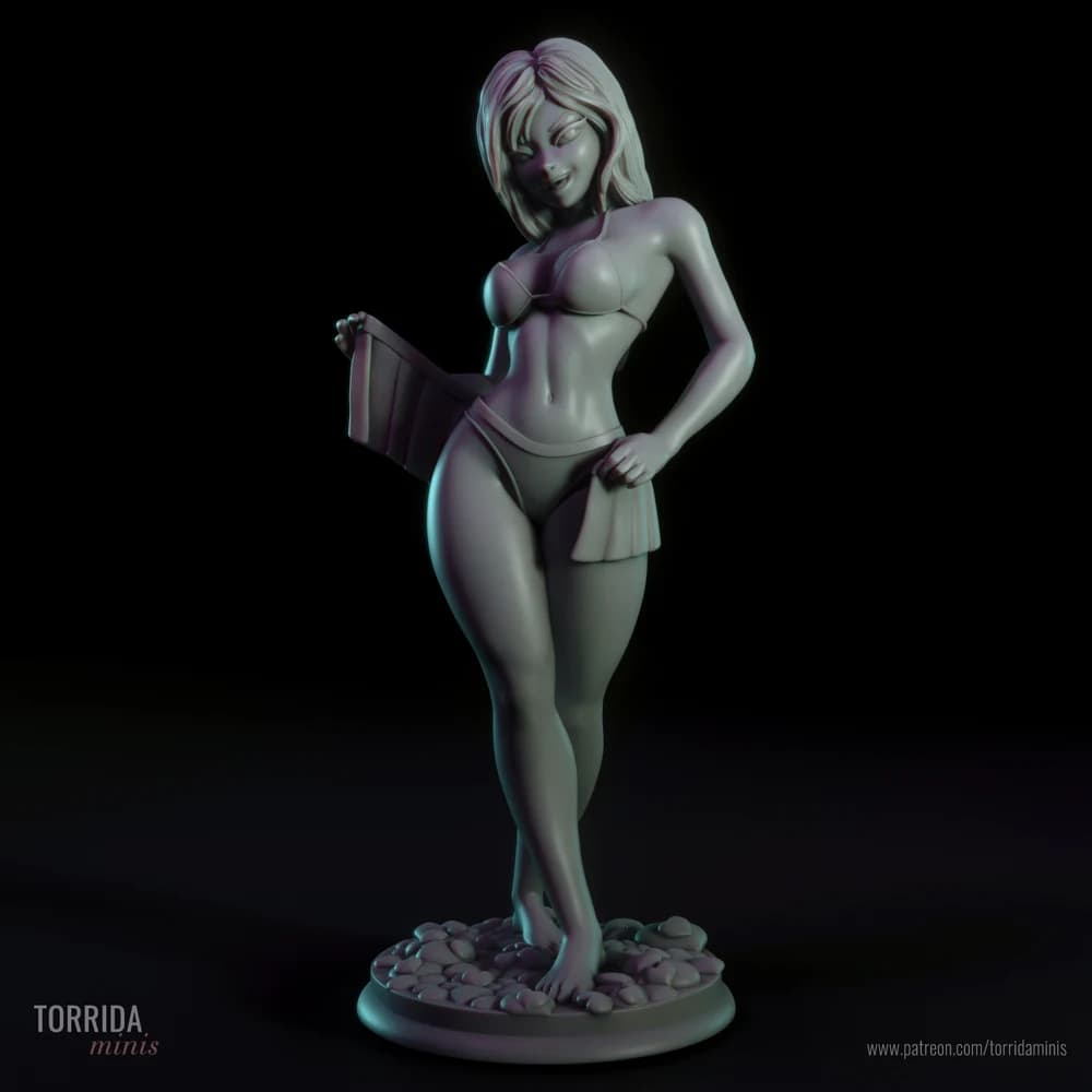 Ellen — Miniatura 3D Pin-up de Verão | Torrida Minis