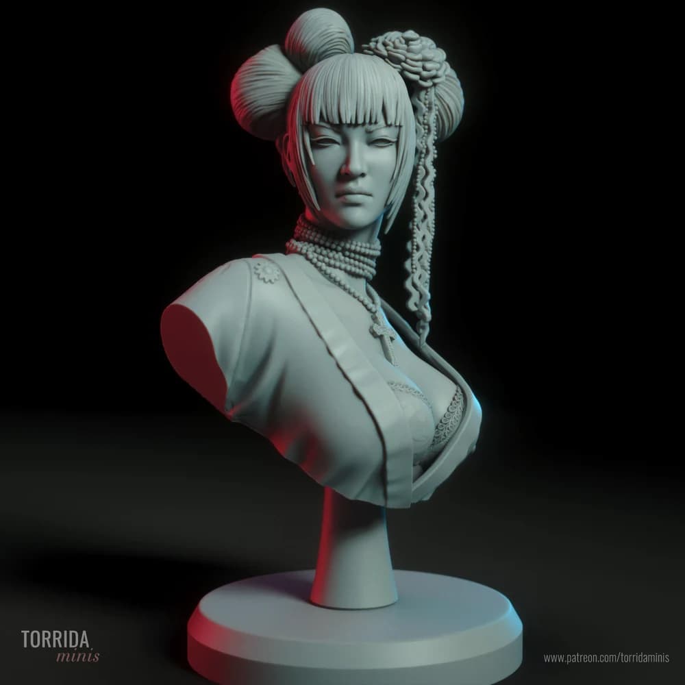 Hikari — Miniatura 3D Busto Oriental | Torrida Minis