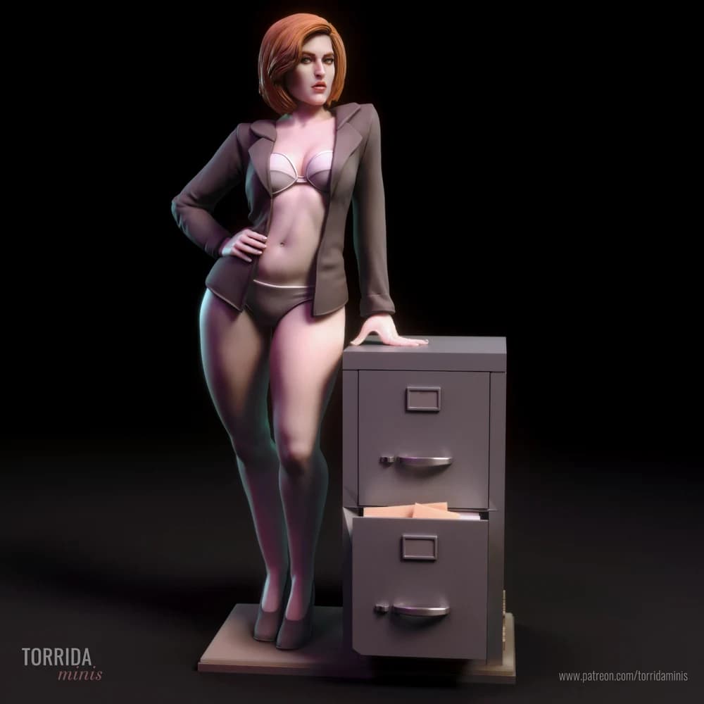 Dana Scully — Miniatura 3D Investigadora | Torrida Minis