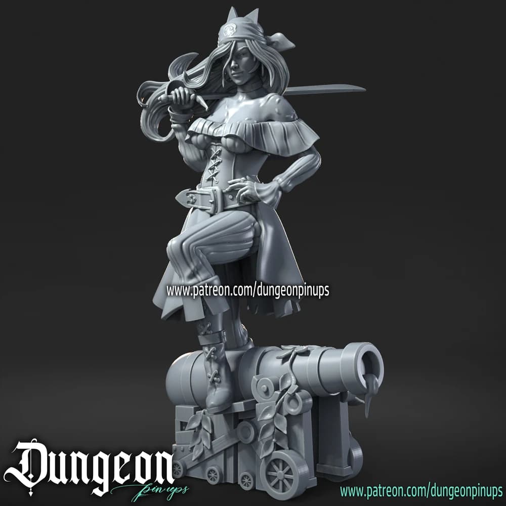 Anne White — Miniatura 3D Pirata | RN Estudio